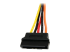 PYO2LSATA - StarTech.com 6in Latching SATA Power Y Splitter Cable Adapter - Close up