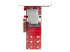 PEX8M2E2 - StarTech.com Dual M.2 PCIe SSD Adapter Card, x8 / x16 Dual NVMe or AHCI M.2 SSD to PCI Express 3.0, M.2 NGFF PCIe (M-Key) Compatible, Vented, Supports 2242, 2260, 2280, JBOD, Mac & PC - Right-angle