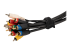 B506I-HOOK-LOOP-TIES - StarTech.com 6in Hook and Loop Cable Ties, 50 Pack, Black, Reusable Cable Straps, Adjustable and Flexible, Cord Organizer Tie/Wraps for Professional Cable Management - Left-angle