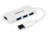 ST4300MINU3W - StarTech.com 4 Port USB 3.0 Hub - Right-angle