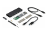 SM2E1BMU31C - StarTech.com USB-C 10Gbps to M.2 NVMe or M.2 SATA SSD Enclosure, External M.2 PCIe/SATA NGFF SSD Enclosure, Portable Aluminum Case, USB Type-C & USB-A Host Cables, For 2230/2242/2260/2280 - Left-angle