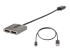 MST14DP122DP - StarTech.com 2-Port DisplayPort MST Hub, Dual 4K 60Hz, DP to 2x DisplayPort Monitor Adapter, DP 1.4 Multi-Monitor Video Adapter w/ 1ft Built-in Cable, USB Powered, Windows Only - Left-angle