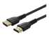 RHDMM2MP - StarTech.com 2m Premium Certified HDMI 2.0 Cable with Ethernet, Durable High Speed UHD 4K 60Hz HDR 10, 6ft Rugged M/M HDMI Cord with Aramid Fiber, TPE, Ultra HD Monitors, TVs & Displays - Left-angle
