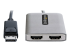 MST14DP122HD - StarTech.com DP to Dual HDMI MST HUB, Dual HDMI 4K 60Hz, DisplayPort Multi Monitor Adapter with 1ft (30cm) Cable, DP 1.4 Multi Stream Transport Hub, DSC | HBR3, DP to 2x HDMI Ports - Close up