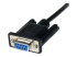 SCNM9FM1MBK - StarTech.com 1m Black DB9 RS232 Serial Null Modem Cable F/M - Right-angle