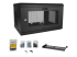 RK616WALM - StarTech.com 2 Post 6U 19" Wall Mount Network Cabinet, 15" Deep Locking IT Switch Depth Enclosure, Vented Computer/Electronics Equipment Data Rack with Shelf & Hook & Loop Tape /Assembled - Left-angle
