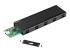 SM2E1BMU31C - StarTech.com USB-C 10Gbps to M.2 NVMe or M.2 SATA SSD Enclosure, External M.2 PCIe/SATA NGFF SSD Enclosure, Portable Aluminum Case, USB Type-C & USB-A Host Cables, For 2230/2242/2260/2280 - Inside