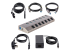 5G7AIBS-USB-HUB-EU - StarTech.com 7-Port Self-Powered USB-C Hub with Individual On/Off Switches, USB 3.0 5Gbps Expansion Hub w/Power Supply, Desktop/Laptop USB-C to USB-A Hub, 7x BC 1.2 (1.5A), USB Type C Hub - Left-angle