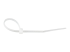 CBMZT4N - StarTech.com 10cm(4") Cable Ties, 2mm(1/16") wide, 22mm(7/8") Bundle Diameter, 8kg(18lb) Tensile Strength, Nylon Self Locking Zip Ties with Curved Tip, 94V-2/UL Listed, 100 Pack, White - Top