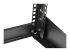 RK4OD - StarTech.com 4U 19" Desktop Open Frame Rack, 2 Post Free-Standing Network Rack Switch Depth for Patch Panel/Data/AV/IT/Communication/Studio/Computer Equipment 66lb Cap. w/ Cage Nuts/Screws - Close up