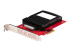 PEX4SFF8639U3 - StarTech.com U.3 to PCIe Adapter Card, PCIe 4.0 x4 Adapter For 2.5" U.3 NVMe SSDs, SFF-TA-1001 PCI Express Add-in Card for Desktops/Servers, TAA Compliant - Left-angle