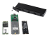 SM2E1BMU31C - StarTech.com USB-C 10Gbps to M.2 NVMe or M.2 SATA SSD Enclosure, External M.2 PCIe/SATA NGFF SSD Enclosure, Portable Aluminum Case, USB Type-C & USB-A Host Cables, For 2230/2242/2260/2280 - Right-angle