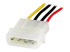LP4POWEXT12 - StarTech.com 12in Molex LP4 Power Extension Cable M/F - Right-angle