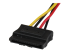 PYO2LP4LSATA - StarTech.com 12in LP4 to 2x Latching SATA Power Y Cable Splitter Adapter - Close up