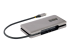 HB31CM1A3CB - StarTech.com 4-Port USB-C Hub, 1x USB-A and 3x USB-C Ports, USB 3.1 10Gbps, Bus Powered, USB Type C Hub with 9.8in (25cm) Wrap-Around Cable, Portable USB-C to USB-A Hub - Left-angle
