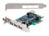 PEXUSB4DP - StarTech.com 4 Port PCI Express Low Profile High Speed USB Card - Multi-angle