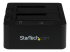 SDOCK2U33EB - StarTech.com Dual-Bay USB 3.0 eSATA to SATA Hard Drive Docking Station, USB Hard Drive Dock, External 2.53.5 SATA IIIIII, SSDHDD Docking Station, Hot-Swap Hard Drive Bays - Front