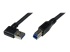 USB3SAB1MRA - StarTech.com 1m Black SuperSpeed USB 3.0 Cable - Right-angle
