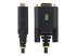 1P3FFCNB-USB-SERIAL - StarTech.com 3ft (1m) USB to Null Modem Serial Adapter Cable, Interchangeable DB9 Screws/Nuts, COM Retention, USB-A to RS232, FTDI, Level-4 ESD Protection, Windows/macOS/ChromeOS/Linux - Close up
