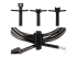 B506I-HOOK-LOOP-TIES - StarTech.com 6in Hook and Loop Cable Ties, 50 Pack, Black, Reusable Cable Straps, Adjustable and Flexible, Cord Organizer Tie/Wraps for Professional Cable Management - Front