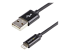 USBLT1MB - StarTech.com 1m (3ft) Black Apple 8-pin Lightning Connector to USB Cable for iPhone / iPod / iPad - Left-angle