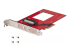 PEX4SFF8639U3 - StarTech.com U.3 to PCIe Adapter Card, PCIe 4.0 x4 Adapter For 2.5" U.3 NVMe SSDs, SFF-TA-1001 PCI Express Add-in Card for Desktops/Servers, TAA Compliant - Left-angle