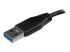 USB3AUB15CMS - StarTech.com 15cm 6in Short Slim USB 3.0 A to Micro B Cable M/M - Close up