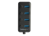 HB30A4AIB - StarTech.com 4 Port USB 3.0 Hub, USB-A to 4x USB 3.0 Type-A with Individual On/Off Port Switches, SuperSpeed 5Gbps USB 3.1/USB 3.2 Gen 1, USB Bus Powered, Portable, 9.8" Attached Cable - Close up