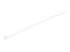 CBMZT4N - StarTech.com 10cm(4") Cable Ties, 2mm(1/16") wide, 22mm(7/8") Bundle Diameter, 8kg(18lb) Tensile Strength, Nylon Self Locking Zip Ties with Curved Tip, 94V-2/UL Listed, 100 Pack, White - Left-angle