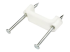 CBMDNMCC2 - StarTech.com 100 Pack Cable Clips with Nails, Two Steel Nails, Reusable Nail-in Clamps, Brick/Drywall Cable Fasteners, Ethernet Cord/AV/Coax Cable, PE Plastic Mounting Cable Tacks, White - Right-angle