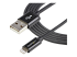 USBLT2MB - StarTech.com 2m (6ft) Long Black Apple® 8-pin Lightning Connector to USB Cable for iPhone / iPod / iPad - Right-angle