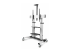 1110C-MOBILE-TV-CART - StarTech.com Rolling TV Cart/Stand On Wheels, Up to 100inch/220lb Screens - Right-angle