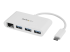 HB30C3A1GEA - StarTech.com 3 Port USB C Hub w/ Gigabit Ethernet – USB Type C to 3 x USB-A – Multi Port USB 3.0 Hub for MacBook Pro (HB30C3A1GEA) - Right-angle
