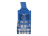 N6PATCH100BL - StarTech.com 100ft CAT6 Ethernet Cable, 10 Gigabit Snagless RJ45 650MHz 100W PoE Patch Cord, CAT 6 10GbE UTP Network Cable w/Strain Relief, Blue, Fluke Tested/Wiring is UL Certified/TIA - Close up