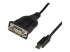 ICUSB232C - StarTech.com USB C to Serial Adapter Cable 16" (40cm), USB Type C to RS232 (DB9) Converter Cable, USB-C Serial Cable for PLCs, Scanners, Receipt Printers, Male/Male, Windows/macOS/Linux - Right-angle
