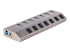 5G7AIBS-USB-HUB-EU - StarTech.com 7-Port Self-Powered USB-C Hub with Individual On/Off Switches, USB 3.0 5Gbps Expansion Hub w/Power Supply, Desktop/Laptop USB-C to USB-A Hub, 7x BC 1.2 (1.5A), USB Type C Hub - Right-angle