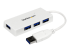 ST4300MINU3W - StarTech.com 4 Port USB 3.0 Hub - Left-angle