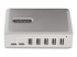10G5A2CS-USB-C-HUB - StarTech.com 7-Port USB-C Hub, 5x USB-A + 2x USB-C, Self-Powered w/ 65W Power Supply, USB 3.1 10Gbps Hub w/ BC1.2 Charging, Desktop/Laptop USB Hub with 3ft Locking USB-IF Certified Cable - Front