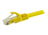 N6PATCH100YL - StarTech.com 100ft CAT6 Ethernet Cable, 10 Gigabit Snagless RJ45 650MHz 100W PoE Patch Cord, CAT 6 10GbE UTP Network Cable w/Strain Relief, Yellow, Fluke Tested/Wiring is UL Certified/TIA - Close up