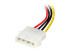 SATAPOWADPL - StarTech.com 6in 4 Pin LP4 to Left Angle SATA Power Cable Adapter - Close up