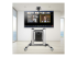 1110C-MOBILE-TV-CART - StarTech.com Rolling TV Cart/Stand On Wheels, Up to 100inch/220lb Screens - Front