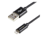 USBLT2MB - StarTech.com 2m (6ft) Long Black Apple® 8-pin Lightning Connector to USB Cable for iPhone / iPod / iPad - Right-angle