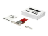 PEX8M2E2 - StarTech.com Dual M.2 PCIe SSD Adapter Card, x8 / x16 Dual NVMe or AHCI M.2 SSD to PCI Express 3.0, M.2 NGFF PCIe (M-Key) Compatible, Vented, Supports 2242, 2260, 2280, JBOD, Mac & PC - Left-angle