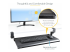 KEYBOARD-TRAY-CLAMP1 - StarTech.com Under-Desk Keyboard Tray, Clamp-on Keyboard Holder, Supports up to 12kg (26.5lb), Sliding Keyboard and Mouse Drawer with C-Clamps, Height Adjustable Keyboard Tray - Left-angle