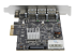 PEXUS313AC2V - StarTech.com 4 Port USB 3.1 PCIe Card - Right side