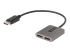 MST14DP122DP - StarTech.com 2-Port DisplayPort MST Hub, Dual 4K 60Hz, DP to 2x DisplayPort Monitor Adapter, DP 1.4 Multi-Monitor Video Adapter w/ 1ft Built-in Cable, USB Powered, Windows Only - Right-angle