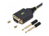 1P1FFCN-USB-SERIAL - StarTech.com 1ft/30cm USB to Null Modem Serial Adapter Cable, FTDI, RS232 - Right-angle