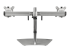 ARMDUOSS - StarTech.com Dual Monitor Stand, Ergonomic Free Standing Dual Monitor Desktop Stand for two 24" VESA Mount Displays, Synchronized Height Adjustable, Double Monitor Pole Mount, Silver - Back
