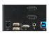 SV231TDPU34K - StarTech.com 2 Port Triple Monitor DisplayPort KVM Switch, 4K 60Hz UHD HDR, Desktop 4K DP 1.2 KVM with 2 Port USB 3.0 Hub (5Gbps) & 4x USB 2.0 HID Ports, Audio, Hotkey Switching, TAA - Close up