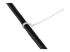 CBMZT4N - StarTech.com 10cm(4") Cable Ties, 2mm(1/16") wide, 22mm(7/8") Bundle Diameter, 8kg(18lb) Tensile Strength, Nylon Self Locking Zip Ties with Curved Tip, 94V-2/UL Listed, 100 Pack, White - Close up